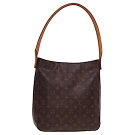 Louis Vuitton-LOUIS VUITTON Bolsa de Hombro Monogram Looping GM M51145 LV Auth 77940-Monograma