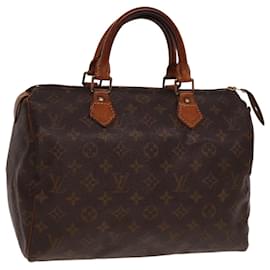 Louis Vuitton-LOUIS VUITTON Borsa a Mano Monogram Speedy 30 M41526 LV Auth 77954-Monogramma