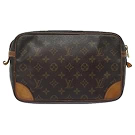 Louis Vuitton-LOUIS VUITTON Monogram Compiegne 28 Clutch Bag M51845 LV Auth 78057-Monogram