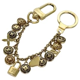 Louis Vuitton-LOUIS VUITTON Monogram Porte Cles Chainne Pastilles Charm M66172 LV Auth 77753-Golden