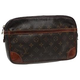 Louis Vuitton-LOUIS VUITTON Monogram Compiegne 28 Clutch Bag M51845 LV Auth 78837-Monogram