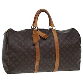 Louis Vuitton-LOUIS VUITTON Monogram Keepall 50 Sac de Boston M41426 LV Auth 77968-Monogramme