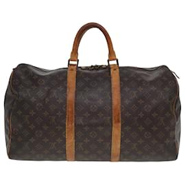 Louis Vuitton-LOUIS VUITTON Monogram Keepall 50 Sac de Boston M41426 LV Auth 77968-Monogramme