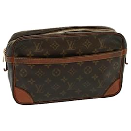 Louis Vuitton-LOUIS VUITTON Monogram Compiegne 28 Clutch Bag M51845 LV Auth 77579-Monogram