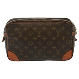Louis Vuitton-LOUIS VUITTON Monogram Compiegne 28 Clutch Bag M51845 LV Auth 77579-Monogram