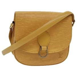 Louis Vuitton-LOUIS VUITTON Epi Saint Cloud PM Borsa a Spalla Gialla M52219 LV Auth 77878-Giallo