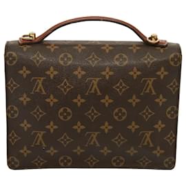 Louis Vuitton-LOUIS VUITTON Monogram Monceau 26 Borsa a Spalla M51187 LV Auth 78670-Monogramma