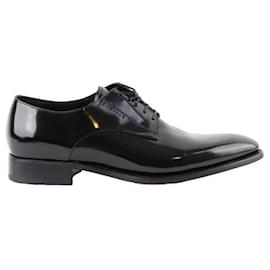 Givenchy-Lace-up patent leather shoes-Black