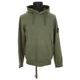 Stone Island Moleton de algodão Caqui