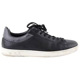 Louis Vuitton-Leather sneakers-Black