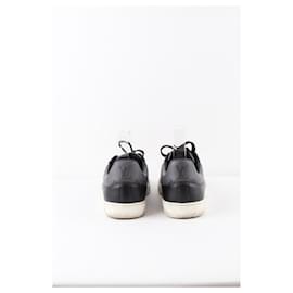 Louis Vuitton-Leather sneakers-Black