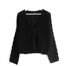 Theory Hanlee Wolle/Kaschmir Cardigan Schwarz Schwarz
