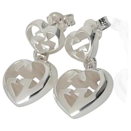 Gucci-Orecchini Gucci Love Britt a forma di cuore in argento sterling-Altro