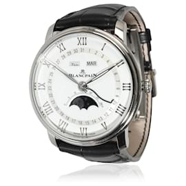 Blancpain-Blancpain Villeret Quantieme Complet 6654-1127-55B Men's Watch in  Stainless Ste-Other