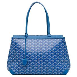 Goyard Blu Goyardine Bellechasse PM Blu