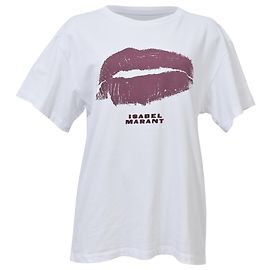 Camiseta Kiss Isabel Marant en algodón blanco Blanco