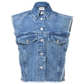 Isabel Marant Etoile Colete abotoado Tyra Isabel Marant Étoile em algodão azul claro Azul Azul claro