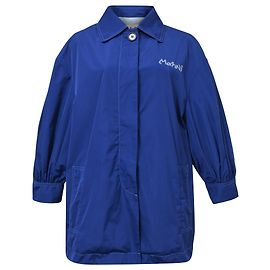 Giacca a vento Marni Logo in nylon blu Blu