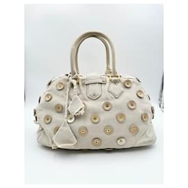 Louis Vuitton-Louis Vuitton Edición Limitada Bolso Bowly Panema de Lona Beige con Lunares-Beige