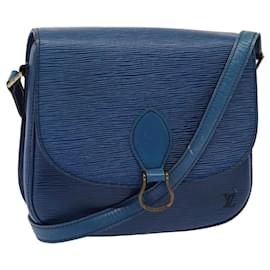 Louis Vuitton-LOUIS VUITTON Epi Saint Cloud GM Bolso de Hombro Toledo Blue M52195 LV Auth 79085-Azul