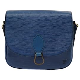 Louis Vuitton-LOUIS VUITTON Epi Saint Cloud GM Sac à épaule Toledo Blue M52195 LV Auth 79085-Bleu