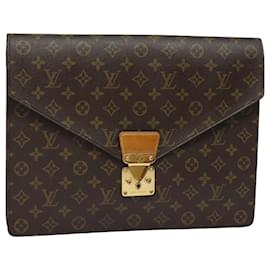 Louis Vuitton-LOUIS VUITTON Monograma Porta Documentos Senatur Maletín M53335 LV Auth 79899-Monograma