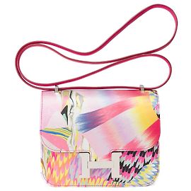 Hermès HERMES Constance Bag in Multicolor Silk - 102010 Multiple colors