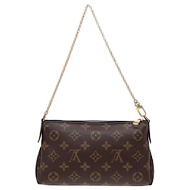 Louis Vuitton-LOUIS VUITTON Monogram Pallas Clutch Bag 2way Blue Marine M44058 LV Auth 78284A-Blue,Monogram