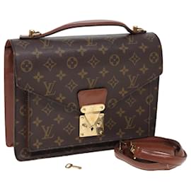 Louis Vuitton-LOUIS VUITTON Monogram Monceau 28 Hand Bag 2way M51185 LV Auth 79898-Monogram
