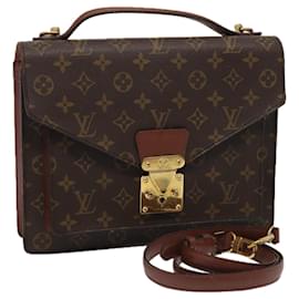 Louis Vuitton-LOUIS VUITTON Monogram Monceau 28 Hand Bag 2way M51185 LV Auth 79198-Monogram