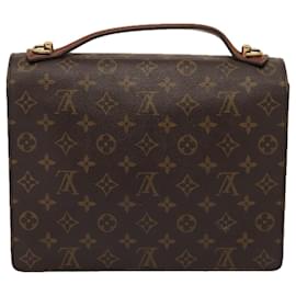 Louis Vuitton-LOUIS VUITTON Monogram Monceau 28 Borsa a mano 2way M51185 LV Auth 79198-Monogramma