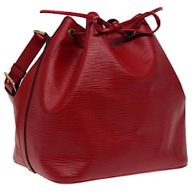 Louis Vuitton-LOUIS VUITTON Epi Petit Noe Sac à épaule Rouge M44107 LV Auth mr324-Rouge