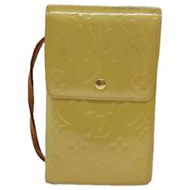 Louis Vuitton-LOUIS VUITTON Cartera Walker Monogram Vernis Beige M91074 LV Auth bs15429-Beige