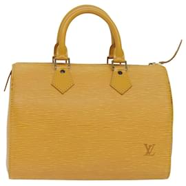 Louis Vuitton-LOUIS VUITTON Epi Speedy 25 Bolso de Mano Tassili Amarillo M43019 LV Auth 78209-Otro