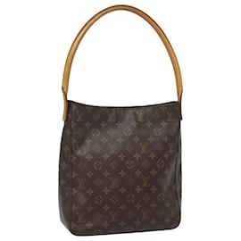 Louis Vuitton-LOUIS VUITTON Bolsa de Hombro Monogram Looping GM M51145 LV Auth 79831-Monograma