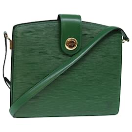 Louis Vuitton-LOUIS VUITTON Borsa a Spalla Capuchin Epi Verde M52344 LV Auth 73678-Verde