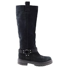 Sergio Rossi Wildlederstiefel Schwarz