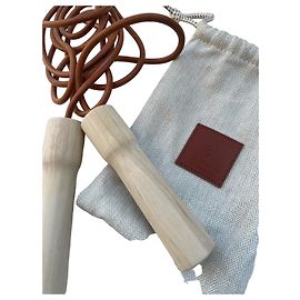 Hermès Springseil aus beigem Kalbsleder Beige