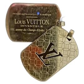 Louis Vuitton-Collana Louis Vuitton / placca militare-Argento