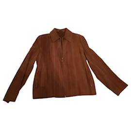 Giacca Hermès in agnello Cammello