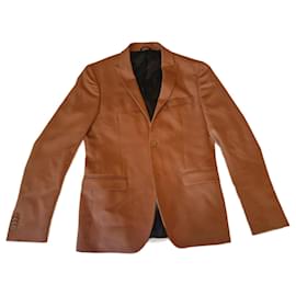 Autre Marque-Men's wool blazer in Camel color David Mayer Naman-Camel
