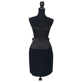 Weekend Max Mara Schwarze Rock mit breitem Bund Schwarz