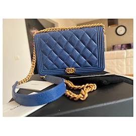 Chanel-Wallet On Chain-Blue