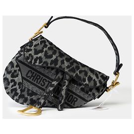 Borsa DIOR Saddle in Tweed Grigio - 102018 Grigio
