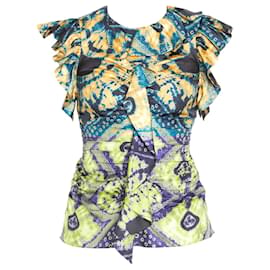 Ulla Johnson-Ulla Johnson Blue / Yellow Constellation Print Vida Top-Multiple colors