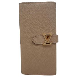 Cartera Vertical LV Louis Vuitton Beige