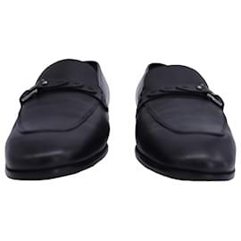 Salvatore Ferragamo-Salvatore Ferragamo Lavoraizone Originale Loafers in Black Leather-Black