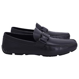 Mocassins Sardegna Driver em couro preto da Salvatore Ferragamo Preto