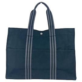 Hermès-Hermès Fourre tout-Navy blue