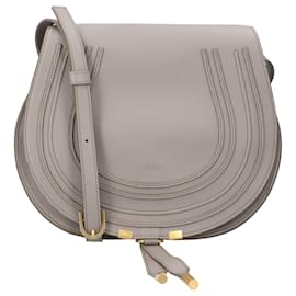 Chloé-Borsa Chloé Marcie Medium Saddle Grigia-Grigio